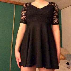 Black lace dress